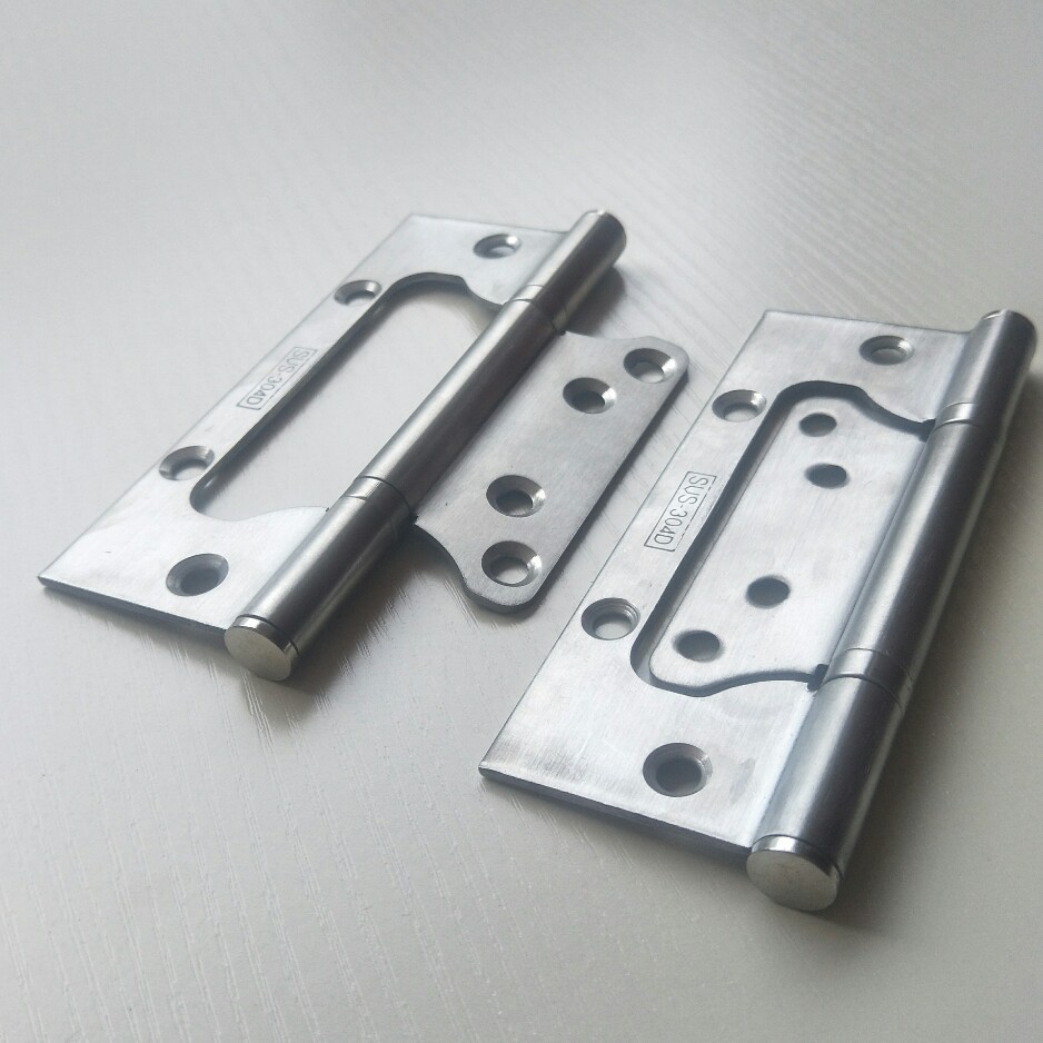 领军5寸不锈钢子母合页钢木门合页卧室木门铰链带螺丝两片价格