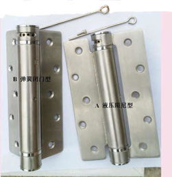 可调式闭门合页, 九十度定位不锈钢液压合页,弹簧合页
